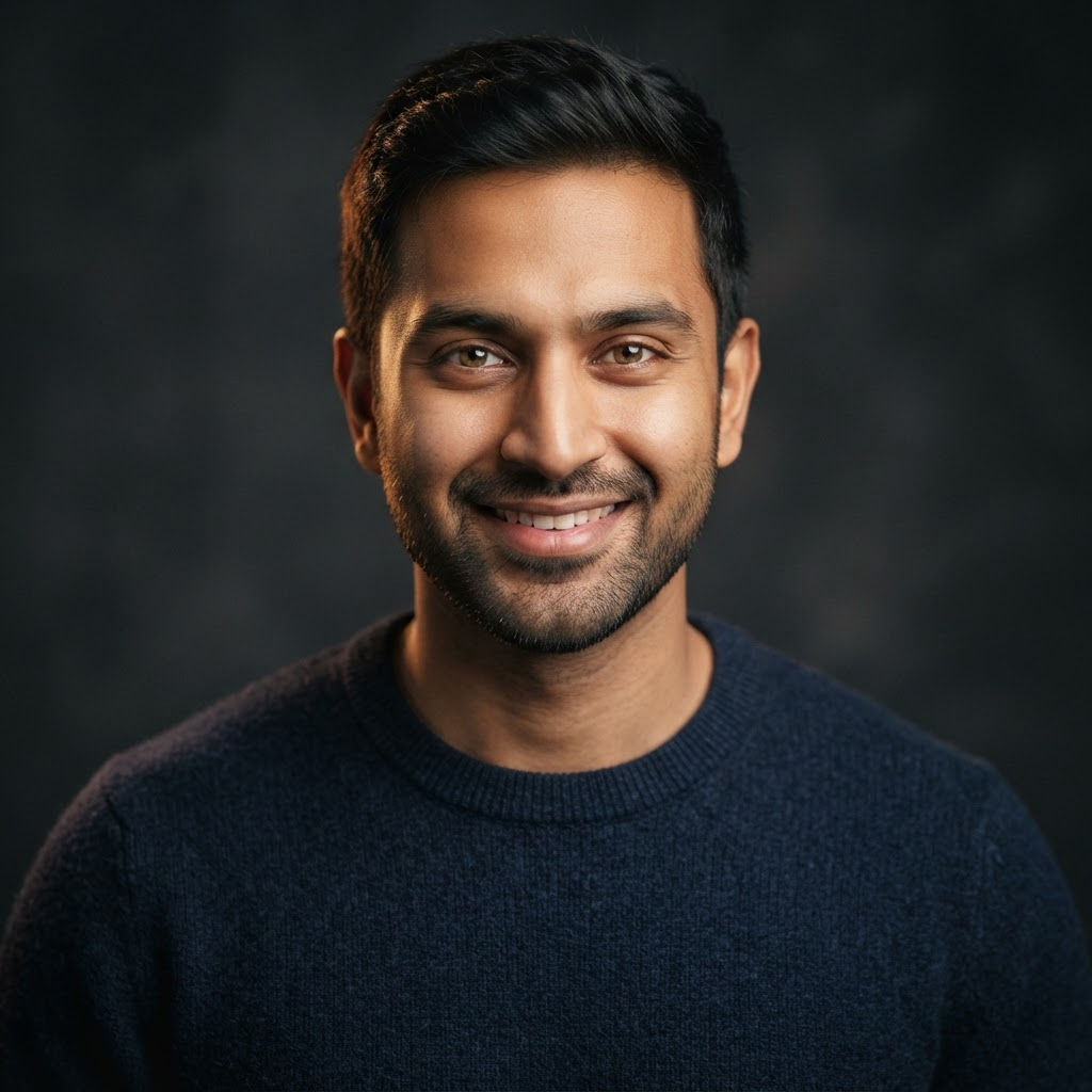 Portrait of Arjun, AI Support Rep